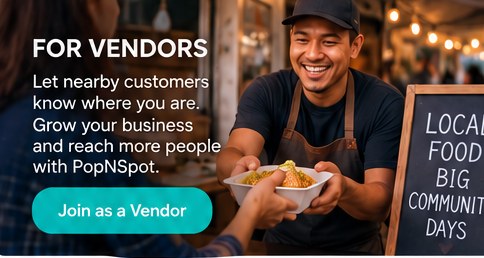 For vendors: let nearby customers know where you are. Join as a vendor.